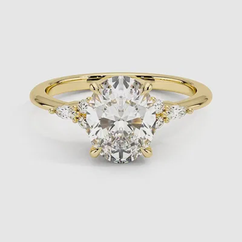 Aspen Diamond Ring - Yellow Gold - 360 Loop