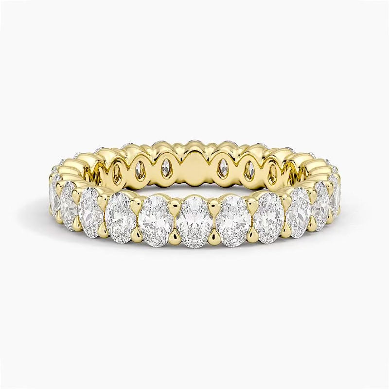 Oval Procession - Yellow Gold - 360 Loop