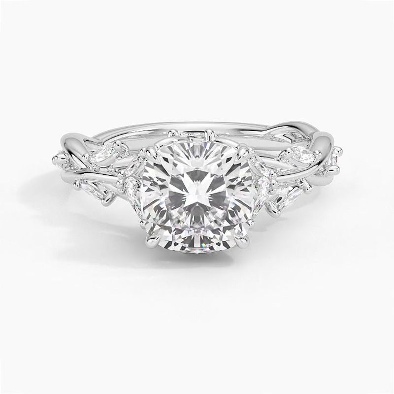 Sicily Diamond Ring - White Gold - 360 Loop