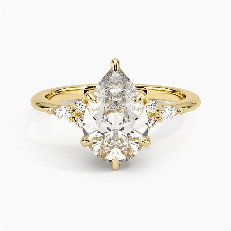 Lucerne Diamond Ring - Yellow Gold - 360 Loop