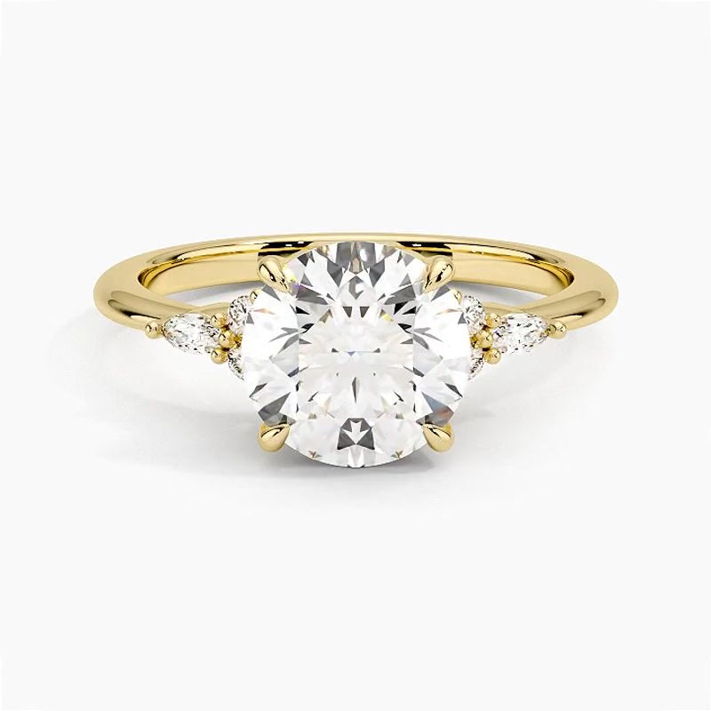 Sorrento Diamond Ring - Yellow Gold - 360 Loop