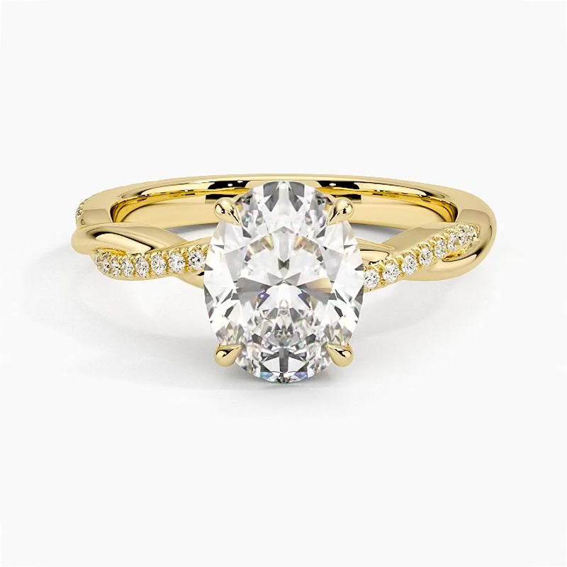 Sapporo Diamond Ring - Yellow Gold - 360 Loop