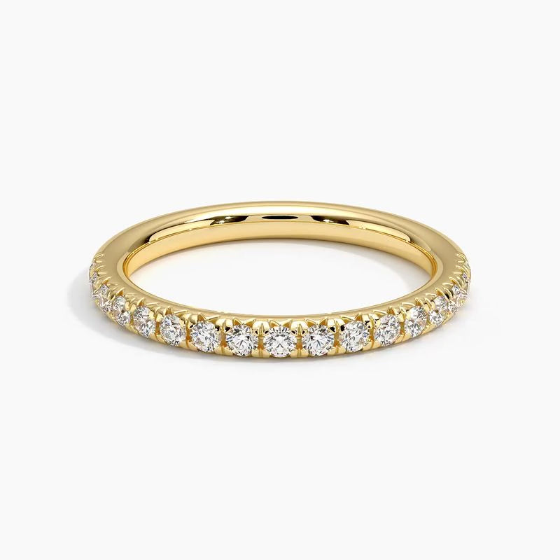 French Pavé - Yellow Gold - 360 Loop