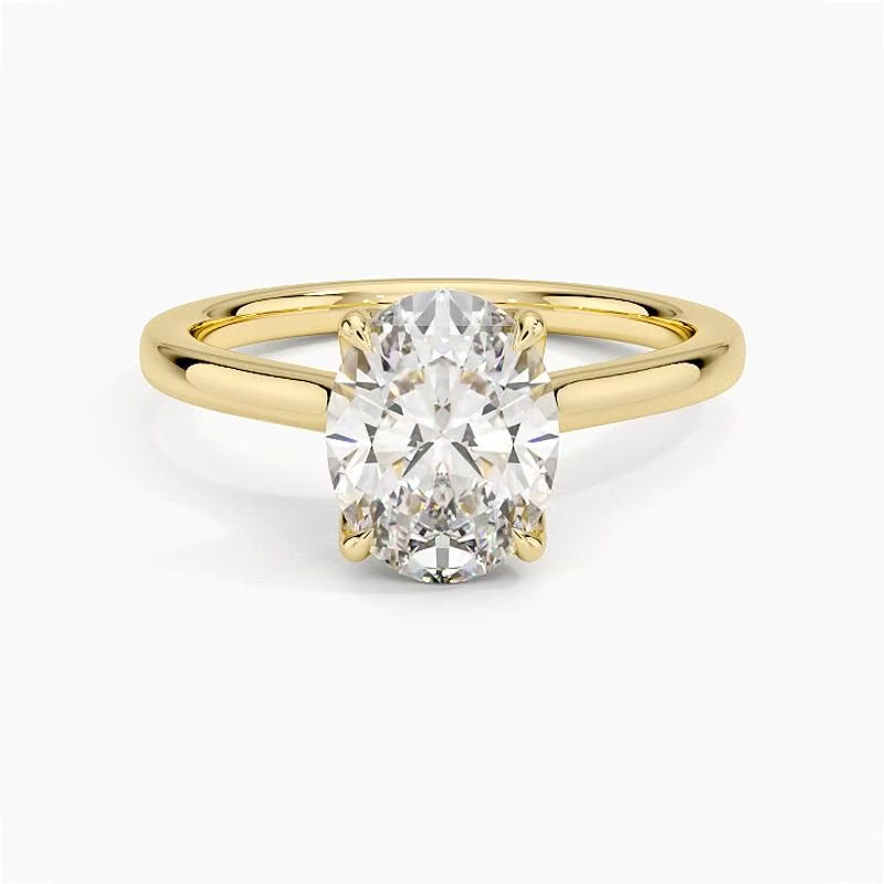 Mendocino Diamond Ring - Yellow Gold - 360 Loop
