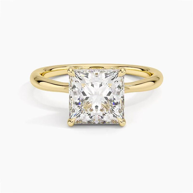 Athens Diamond Ring - Yellow Gold - 360 Loop