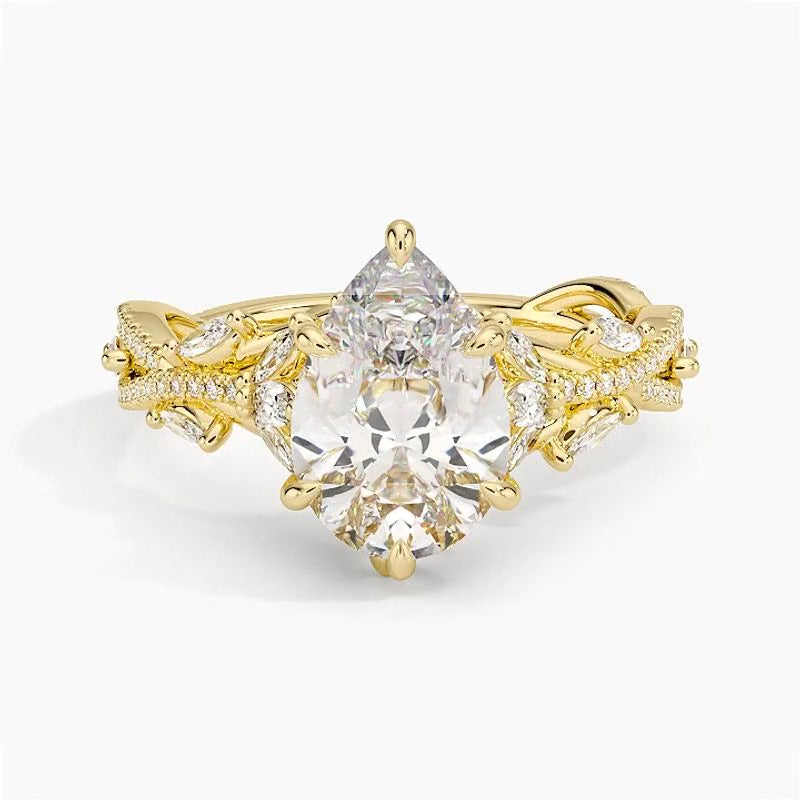 Marrakesh Diamond Ring - Yellow Gold - 360 Loop