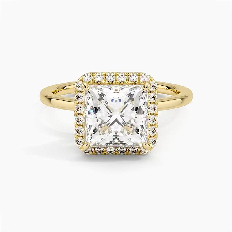 Bordeaux Diamond Ring - Yellow Gold - 360 Loop