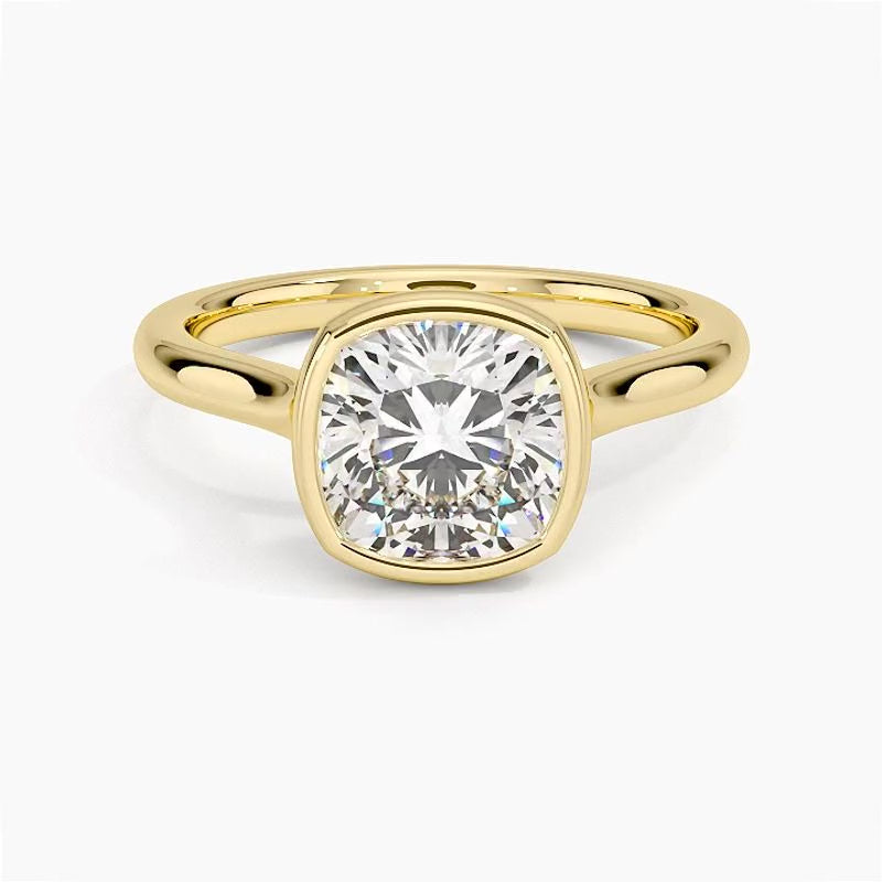 Cannes Diamond Ring - Yellow Gold - 360 Loop