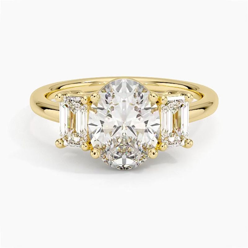 Geneva Diamond Ring - Yellow Gold - 360 Loop