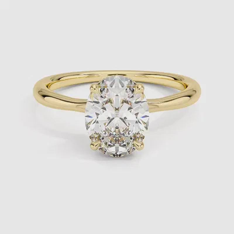 Carmel Diamond Ring - Yellow Gold - 360 Loop