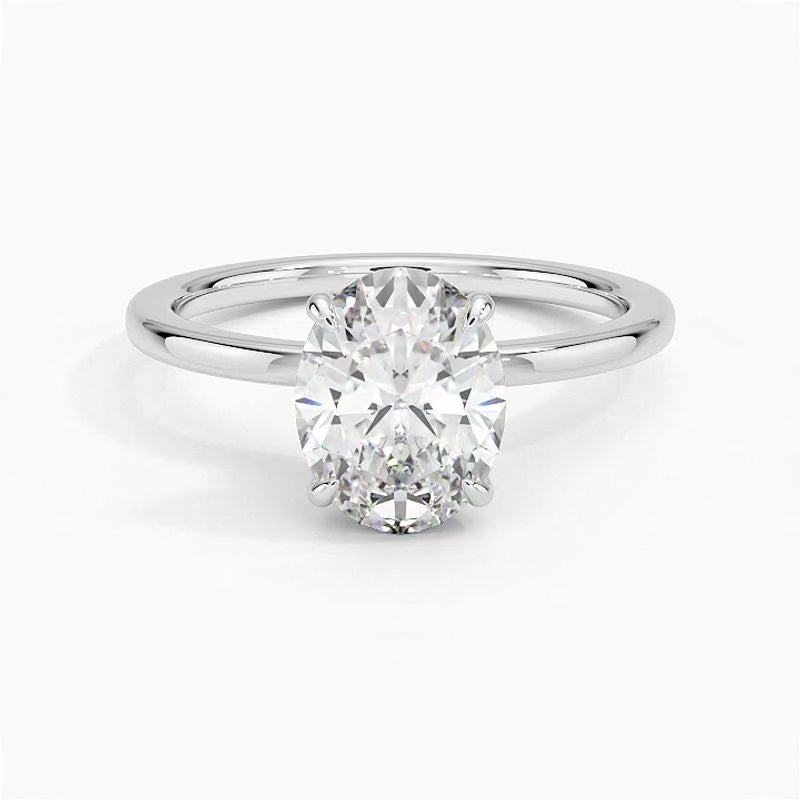 Jaipur Diamond Ring - White Gold - 360 Loop