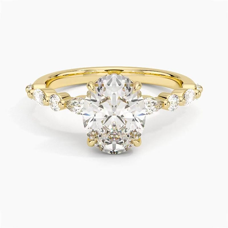 Fiji Diamond Ring - Yellow Gold - 360 Loop