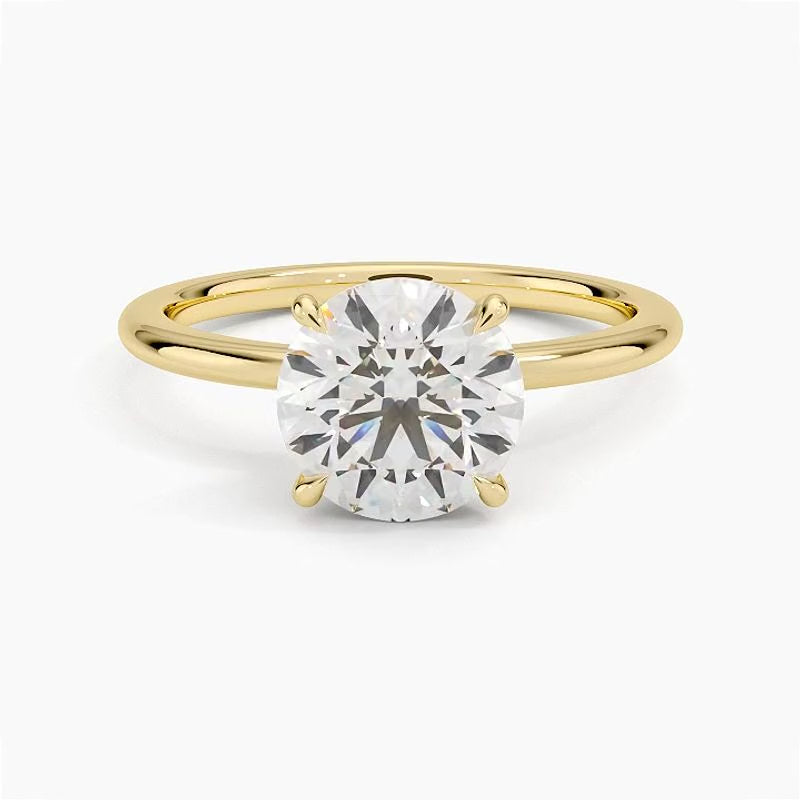 Kerala Diamond Ring - Yellow Gold - 360 Loop