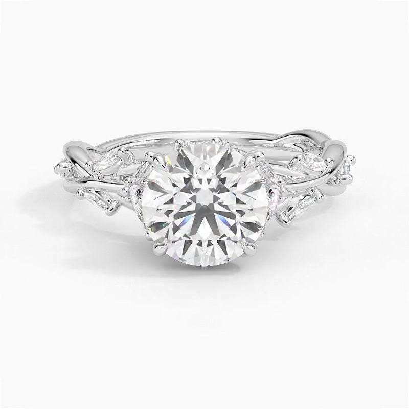 Positano Diamond Ring - White Gold - 360 Loop