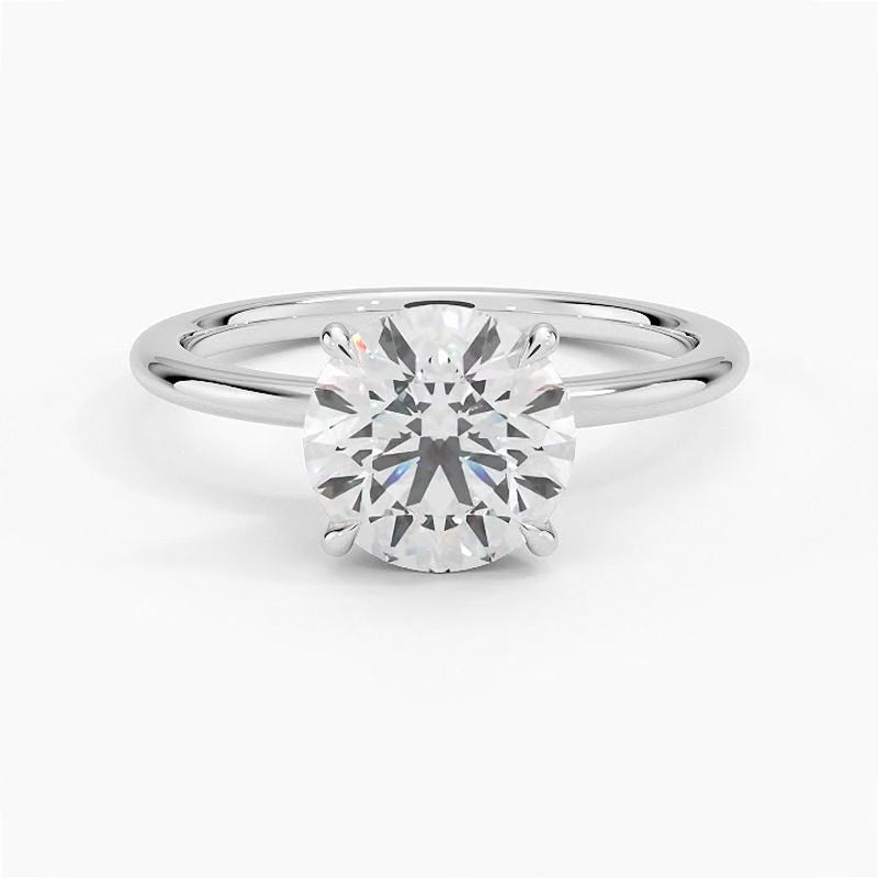 Kerala Diamond Ring - White Gold - 360 Loop