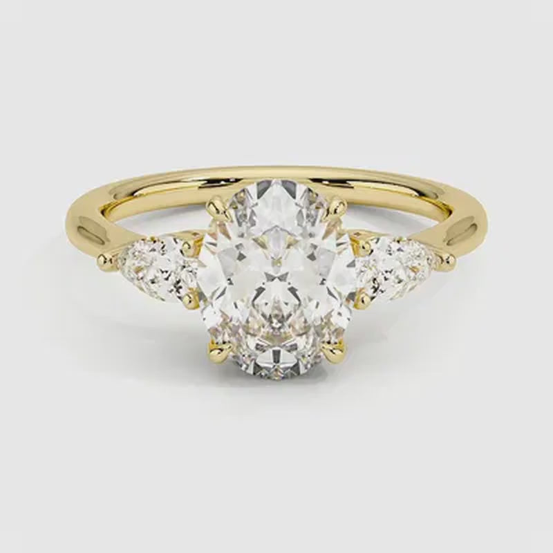 Bora Bora Diamond Ring - Yellow Gold - 360 Loop