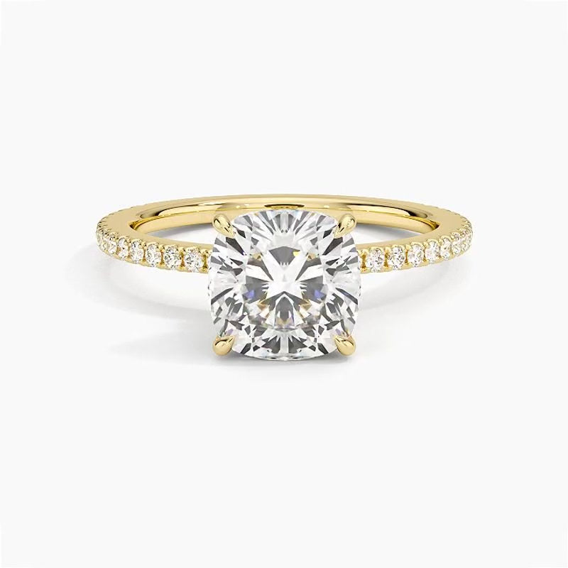 Monaco Diamond Ring - Yellow Gold - 360 Loop