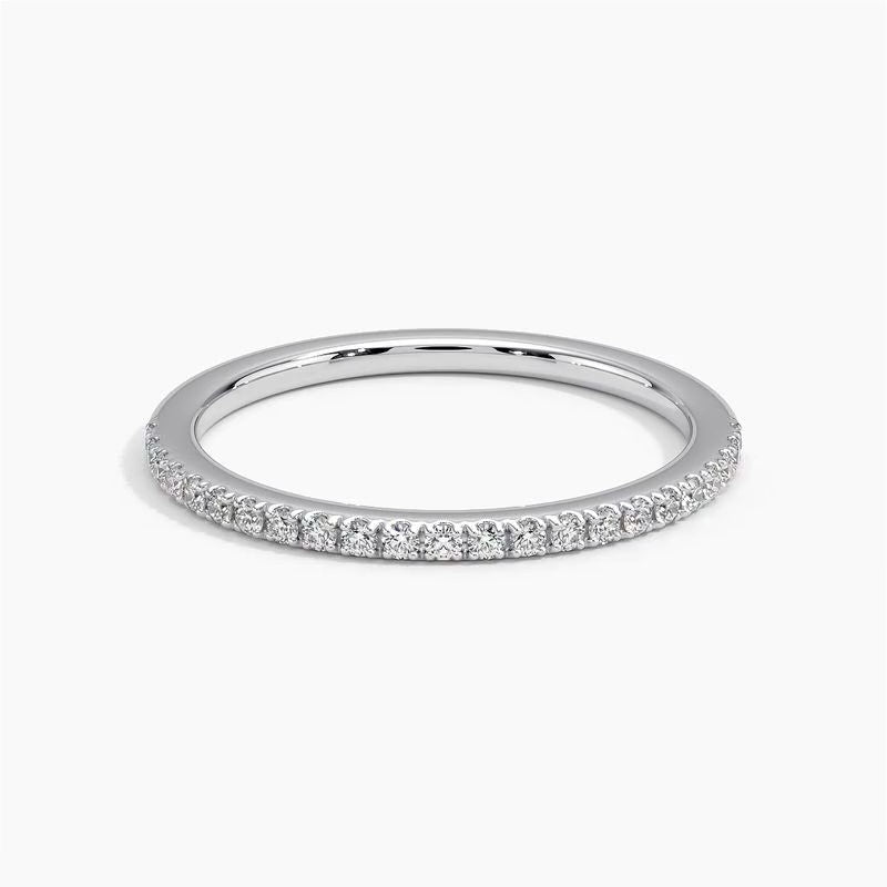 Petite Pavé - White Gold - 360 Loop