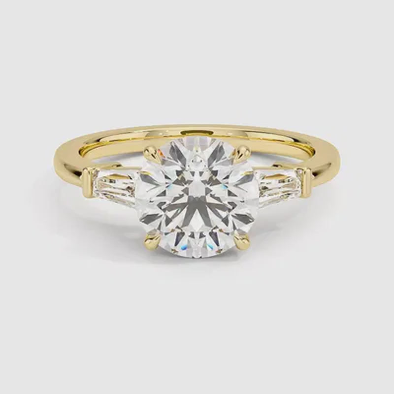 Malibu Diamond Ring - Yellow Gold - 360 Loop