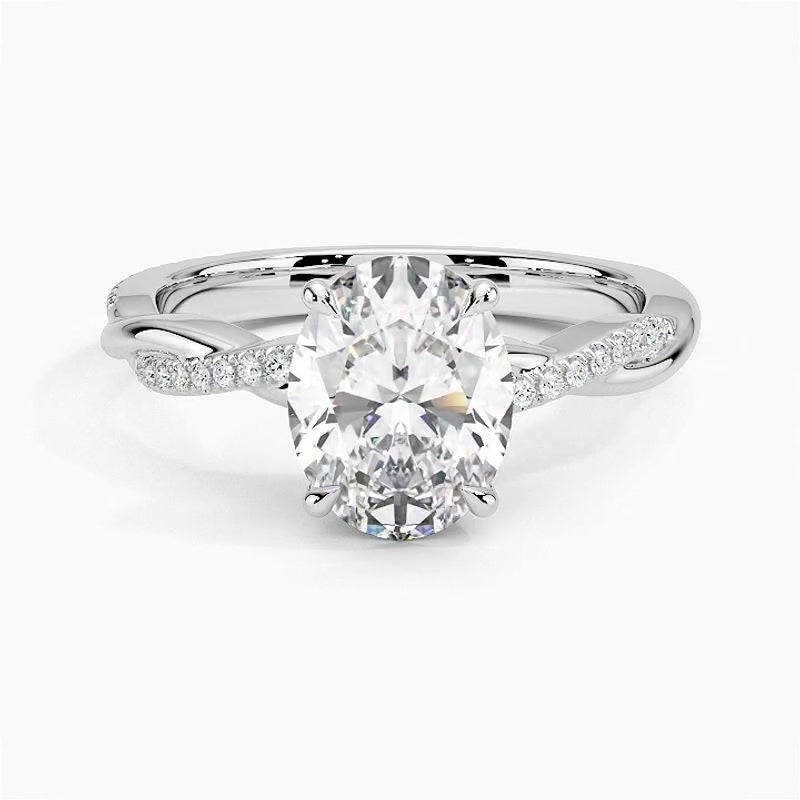 Sapporo Diamond Ring - White Gold - 360 Loop