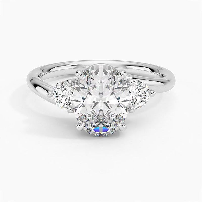 Kauai Diamond Ring - White Gold - 360 Loop