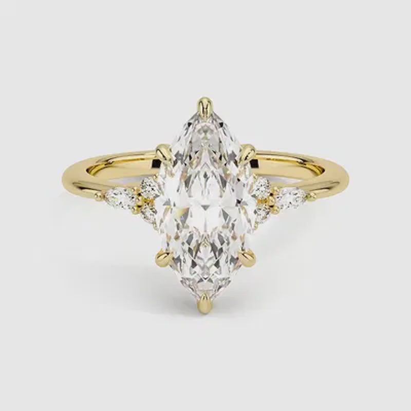 Tahoe Diamond Ring - Yellow Gold - 360 Loop