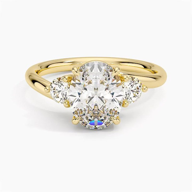 Kauai Diamond Ring - Yellow Gold - 360 Loop
