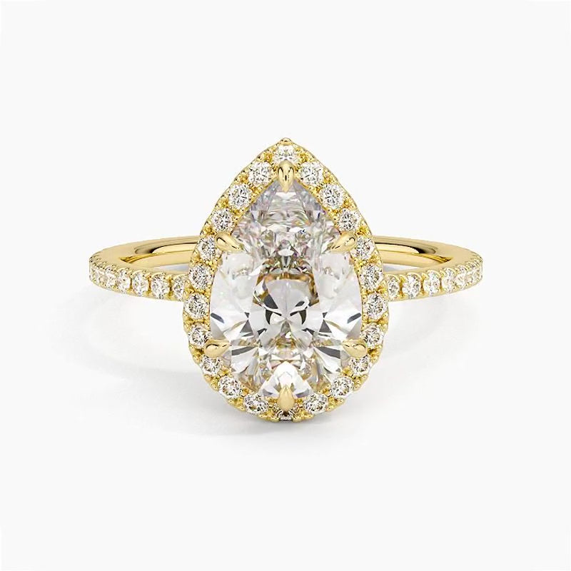 Provence Diamond Ring - Yellow Gold - 360 Loop