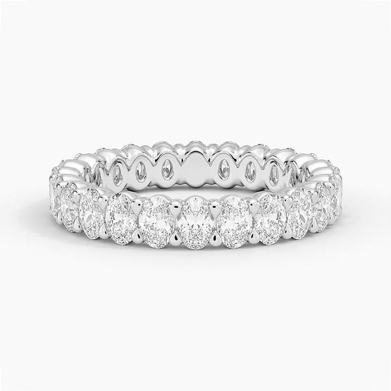 Oval Procession - White Gold - 360 Loop