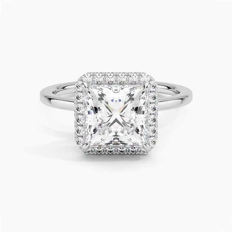 Bordeaux Diamond Ring - White Gold - 360 Loop