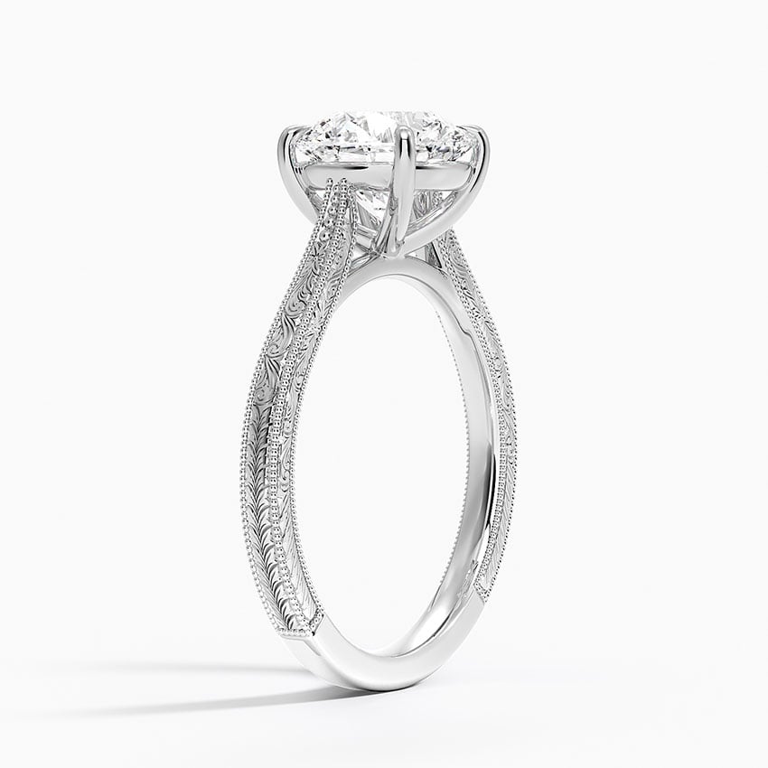 Okinawa Diamond Ring - White Gold - 2 ct - Side 1