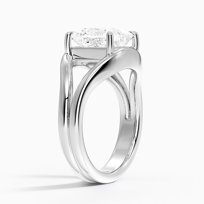 Mauritius Diamond Ring - White Gold - 2.5 ct - Side 1