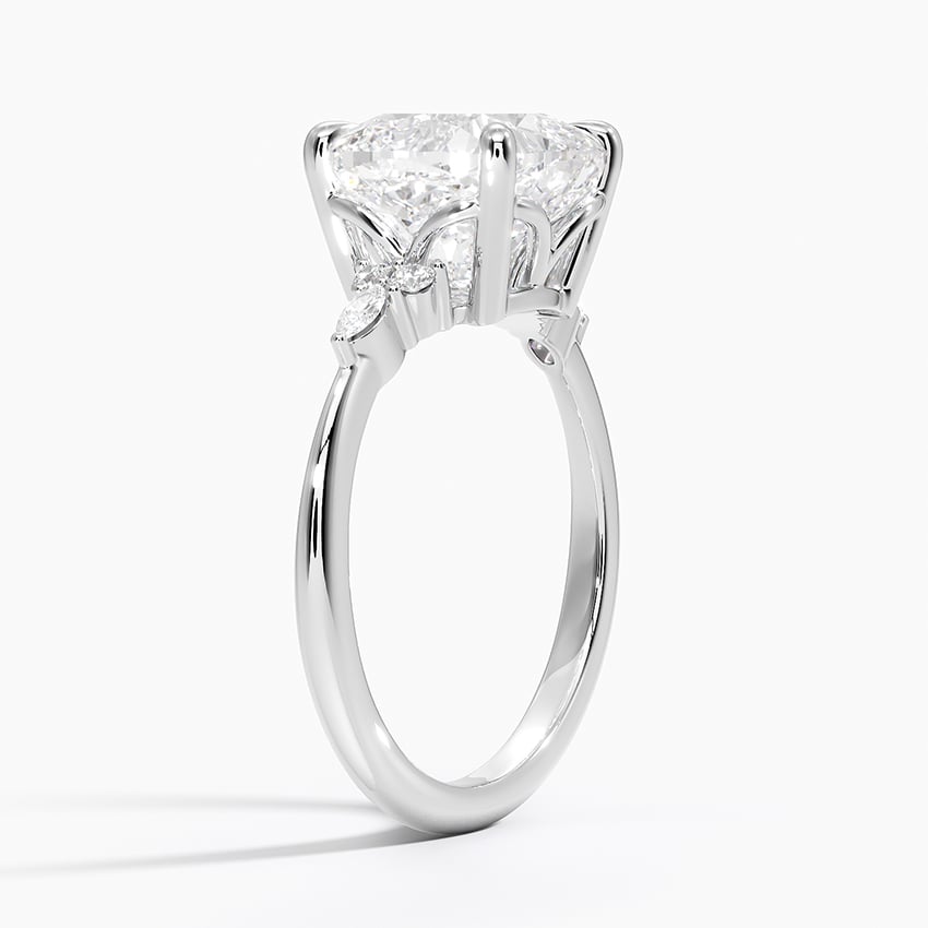 Cortina Diamond Ring - White Gold - 4 ct - Side 1