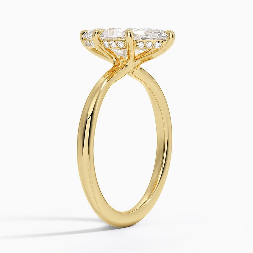 Kyoto Diamond Ring - Yellow Gold - 2 ct - Side 1