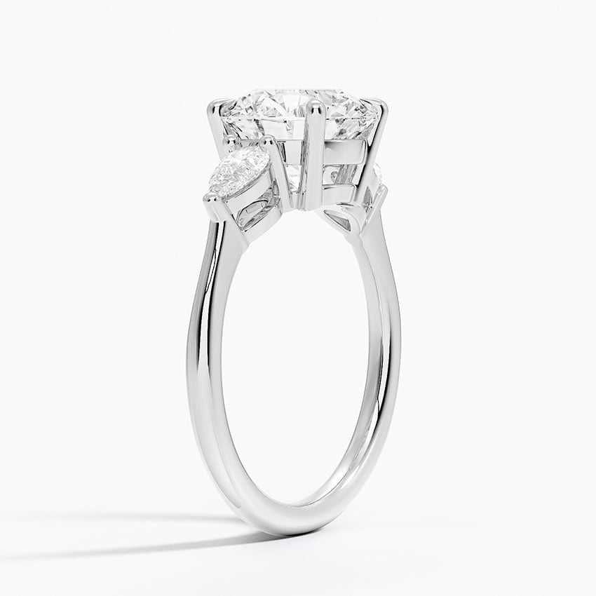 Zermatt Diamond Ring - White Gold - 2.5 ct - Side 1