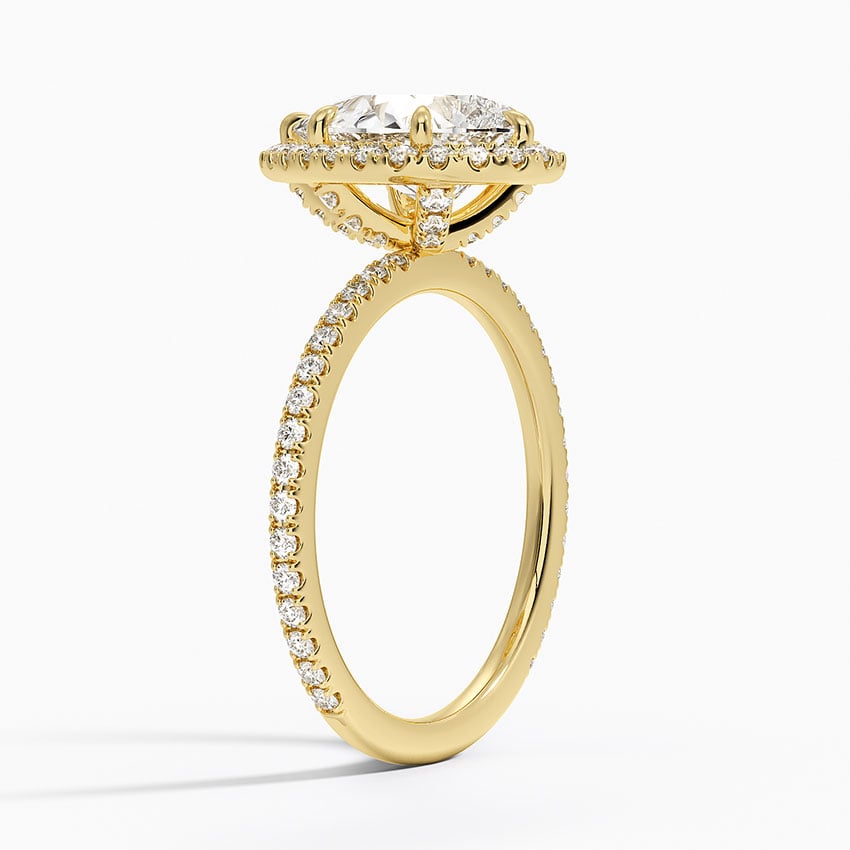 Provence Diamond Ring - Yellow Gold - 2 ct - Side 1