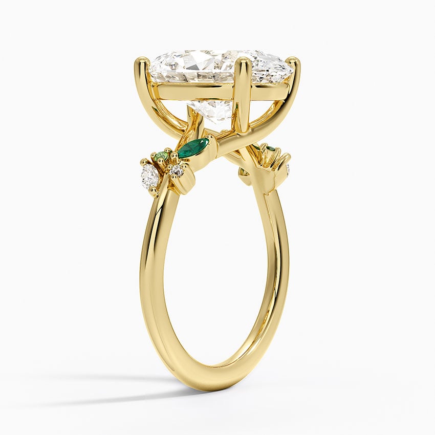 Lanai Diamond Ring - Yellow Gold - 4 ct - Side 1