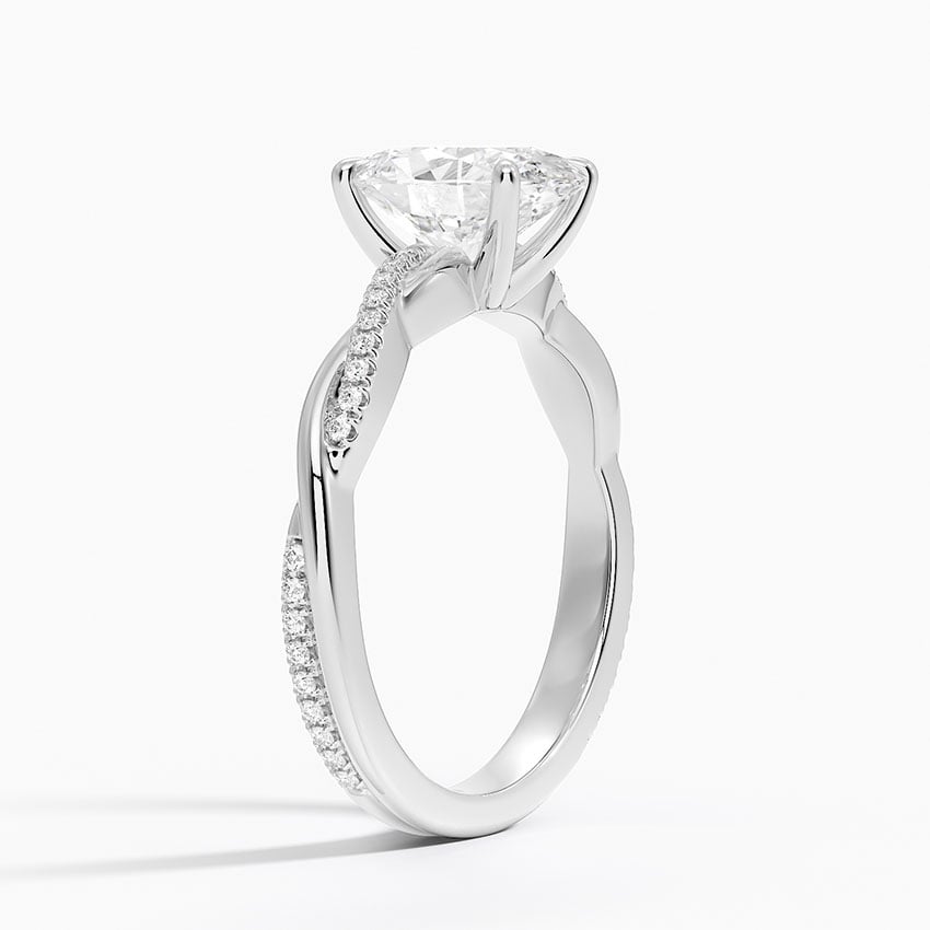 Sapporo Diamond Ring - White Gold - 2 ct - Side 1