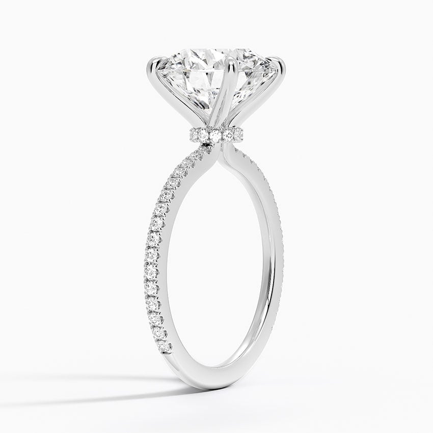 Ravello Diamond Ring - White Gold - 4 ct - Side 1