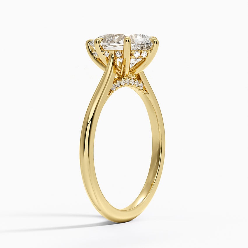 Maui Diamond Ring - Yellow Gold - 2 ct - Side 1