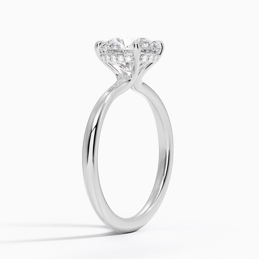 Bali Diamond Ring - White Gold - 2 ct - Side 1