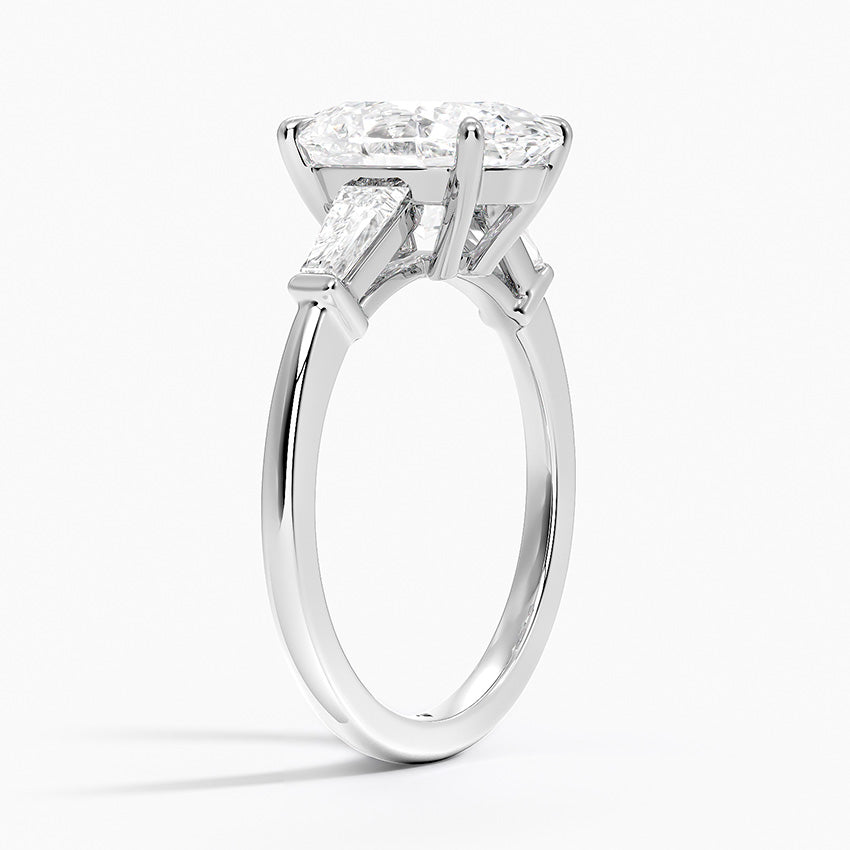 Vienna Diamond Ring - White Gold - 3 ct - Side 1