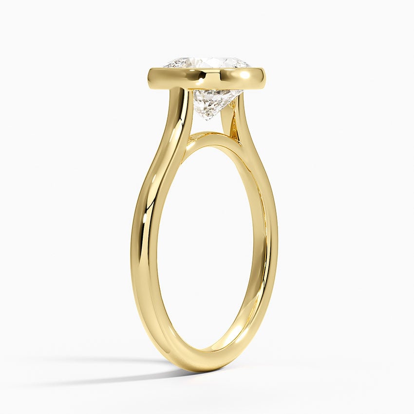 Cannes Diamond Ring - Yellow Gold - 2 ct - Side 1