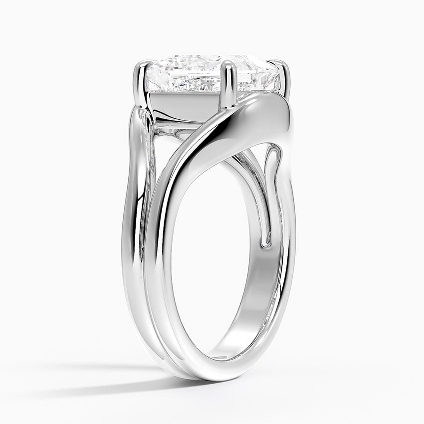 Mauritius Diamond Ring - White Gold - 3 ct - Side 1