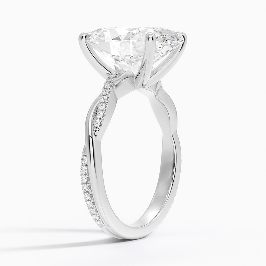 Sapporo Diamond Ring - White Gold - 5 ct - Side 1