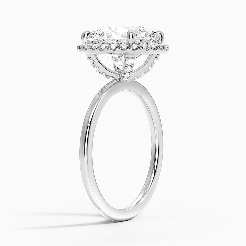 Sedona Diamond Ring - White Gold - 4 ct - Side 1