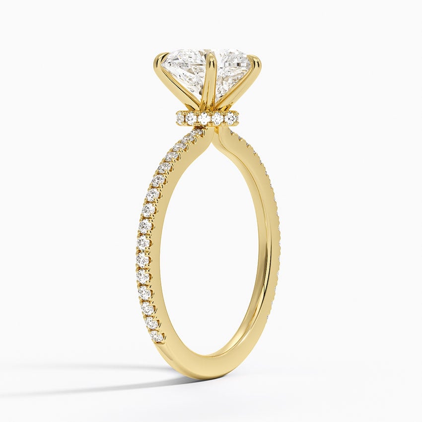 Verona Diamond Ring - Yellow Gold - 2 ct - Side 1