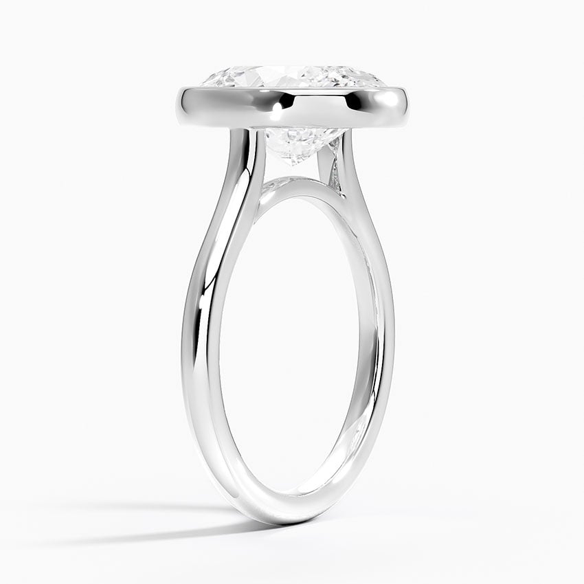 Valencia Diamond Ring - White Gold - 4 ct - Side 1