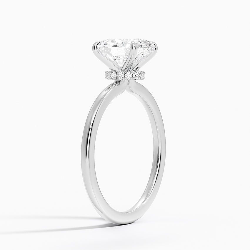 Jaipur Diamond Ring - White Gold - 2 ct - Side 1
