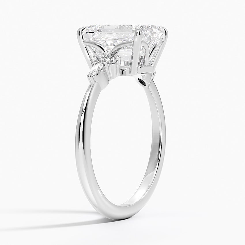Mallorca Diamond Ring - White Gold - 2 ct - Side 1